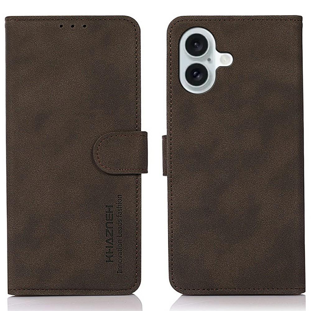 KHAZNEH For iPhone 17 Case PU Leather Wallet Stand Phone Cover