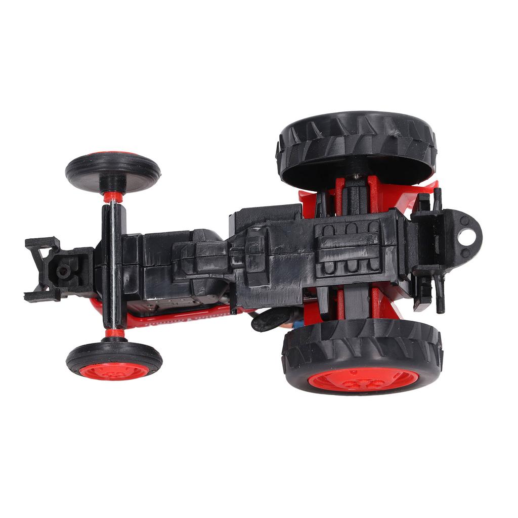Simulation Tractor Vehicle Model Sturdy Alloy Engineering Farmer Car Toy for ChildrenRed