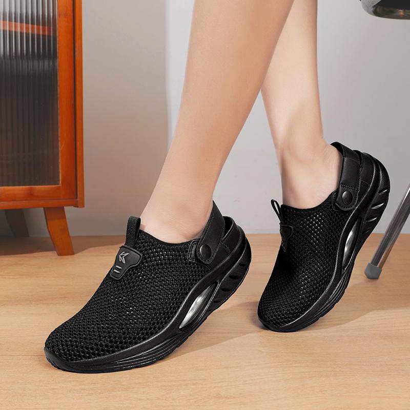 

Summer Women Platform Slippers Casual Plus Size Black Pink Elevator Sandals Shoes for Girls EU: 39 чёрный