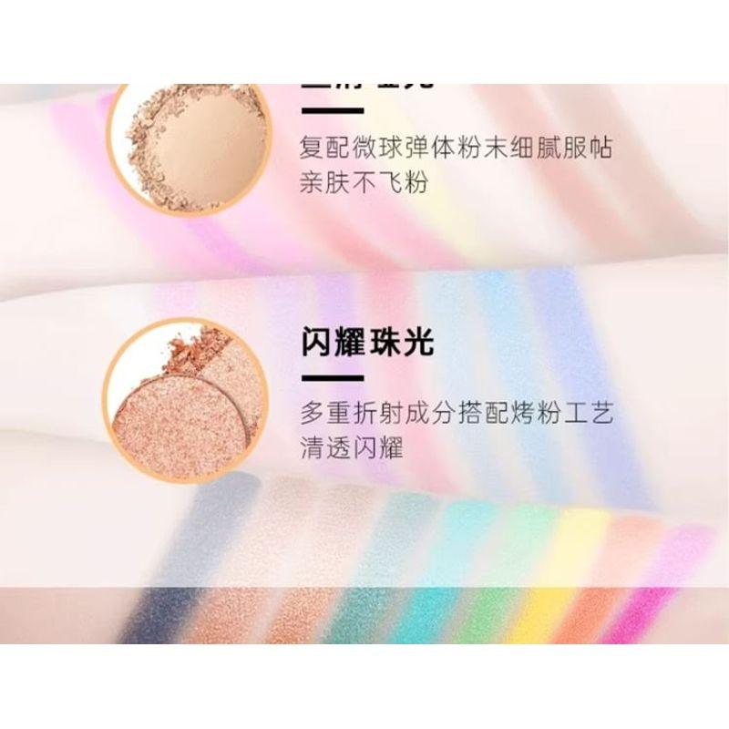 CAR MELA - 18 Farben Wasserlösliche Lidschattenpalette - 2 Typen