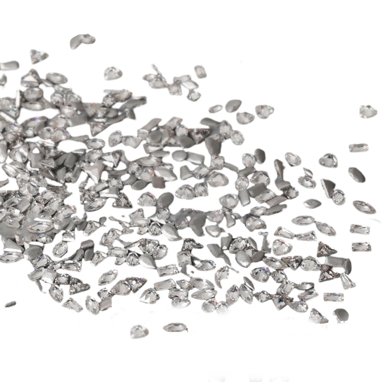 

Набор из 50 страз и нестандартных камней для дизайна ногтей своими руками для креативного маникюра белый