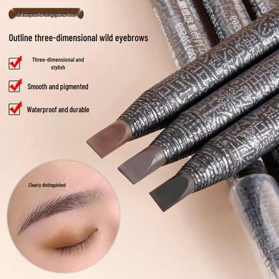 Waterproof, langhoudende wenkbrauwpotlood met trekkoord en ultradunne punt; perfect voor het creëren van een niet-vervagende, natuurlijke look.