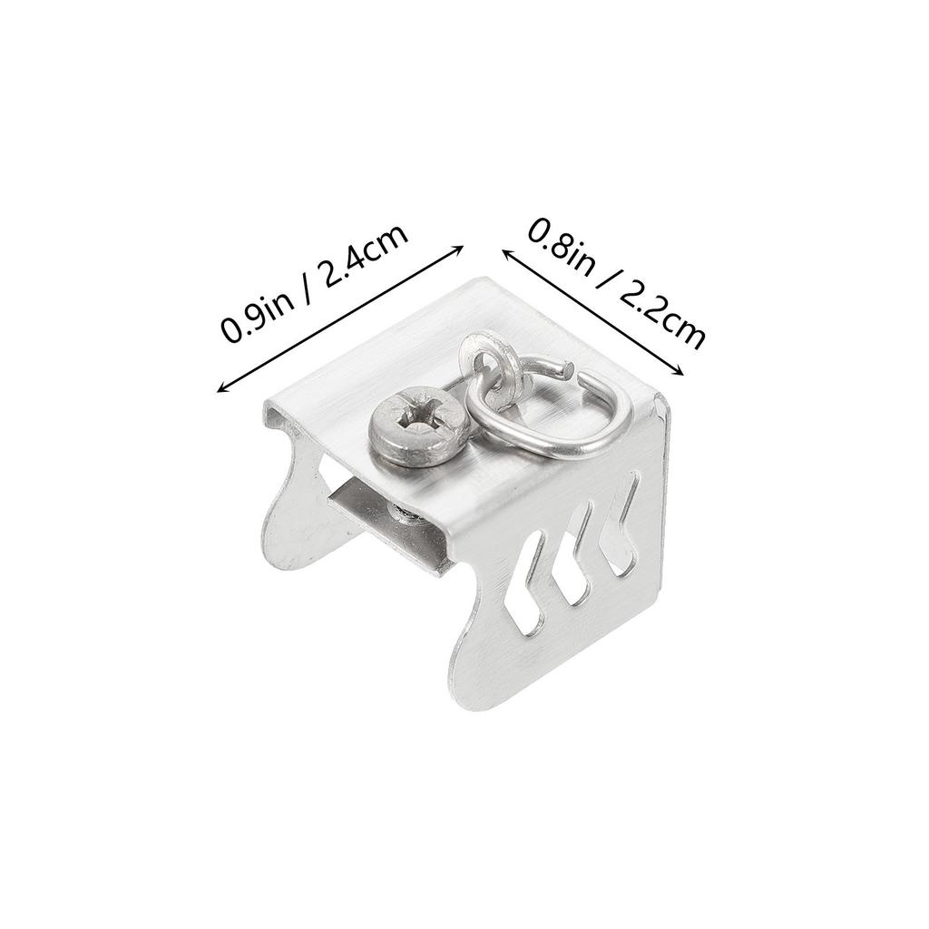 20Pcs Stainless Steel Curtain Rod End Sealer Plugs Rail Finials Caps Easy to Install Remove Decorative Home Living Room Bedroom