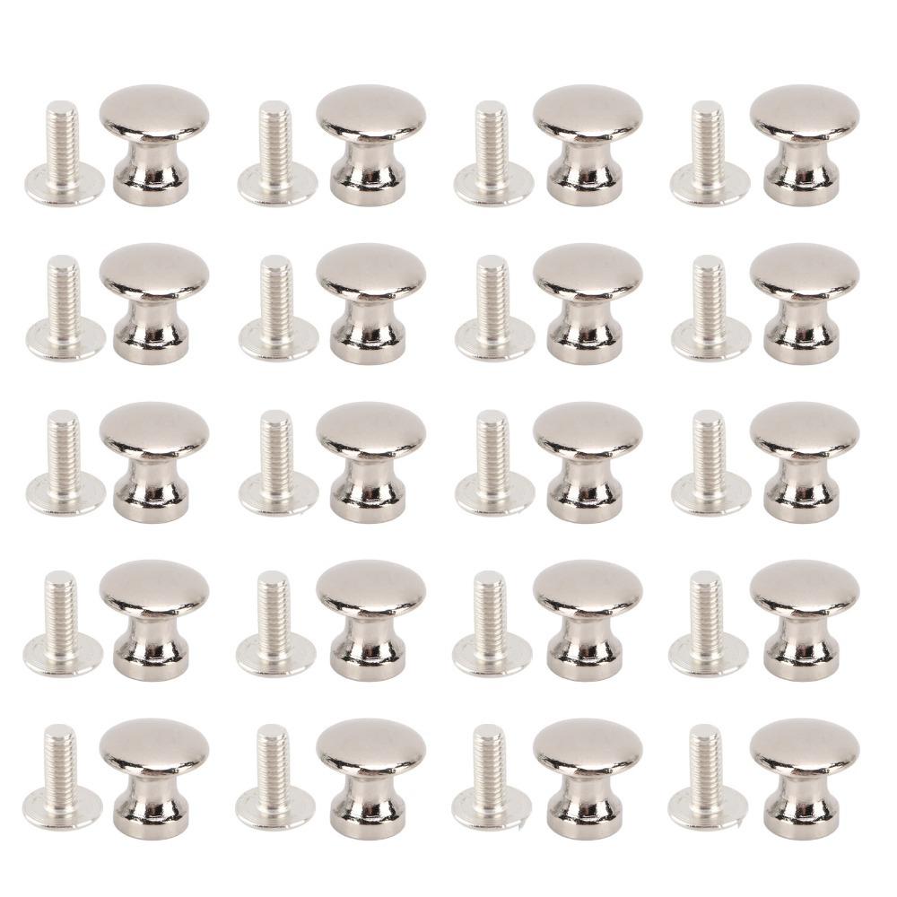 20pcs Cabinet Handle Zinc Alloy Single Hole Handle 12x11MM Round Head Drawer Pulls Bronze Vintage Cabinet Knobs Wood Case