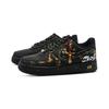Nike Air Force 1 Golden Horse Brings Fortune Abrasion Resistant Low top Skateboard Shoes Unisex Black Gold CW2288-001(Team827-)
