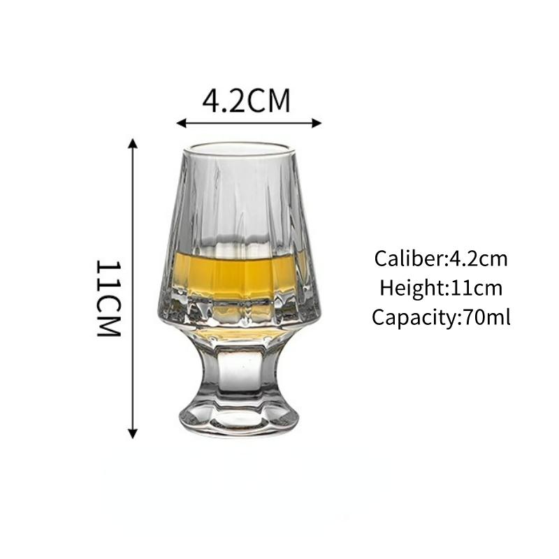 Creative Whiskey Glass Cup Transparent Cocktail Glasses Cups Professional Smelling Cup Tasting Glass Bar Home Accessories 70ml