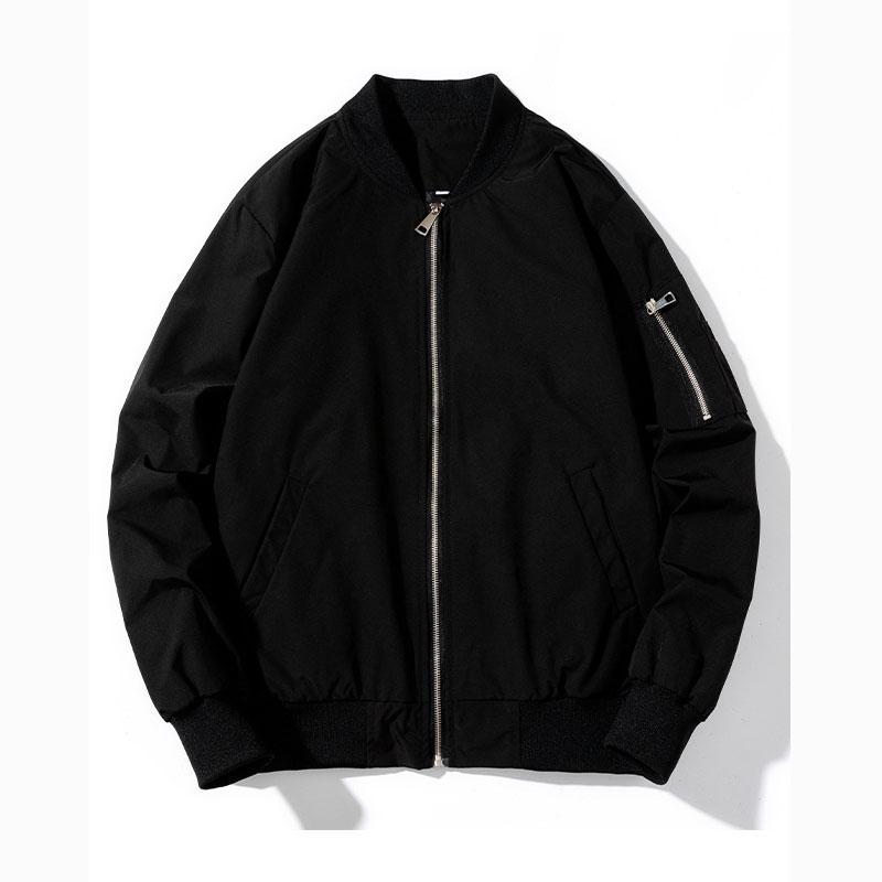 Giacca Bomber Primaverile da Uomo Casual con Tasca con Cerniera