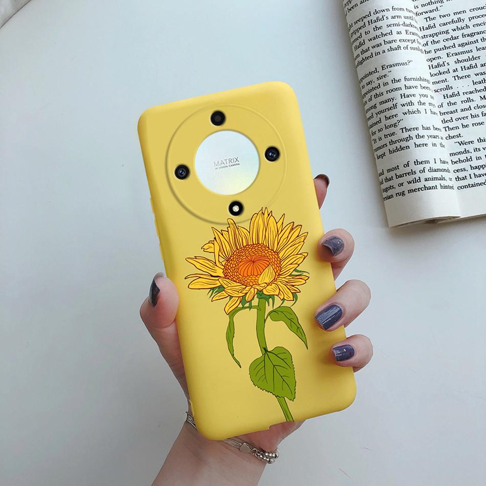 Case For Honor X9a X9b 5G Cover Silicone Soft Fashion Flower Back Shell Coque For Honor X9a X9b X9 a X 9 B 2023 Phone Case Funda