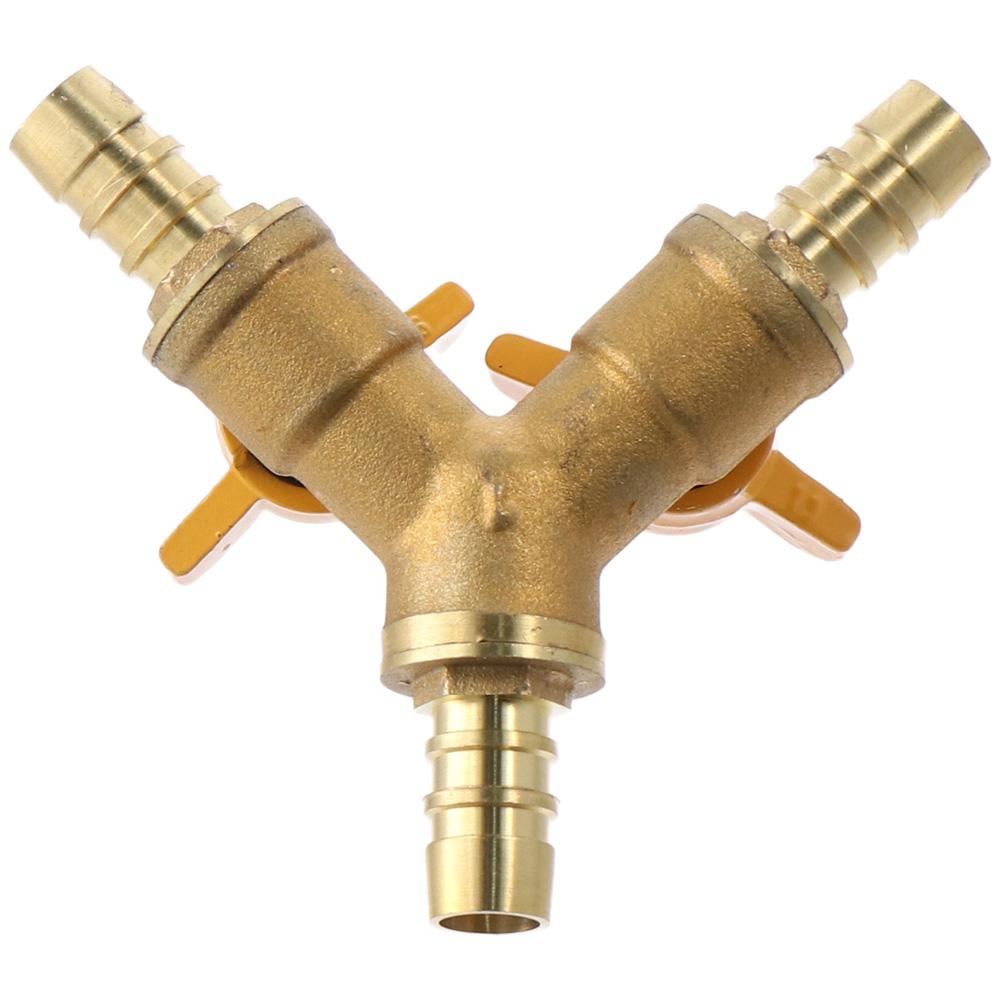 11mm Hose Barb Shut Off Ball Valve 2 Switch Pipe Fitting Connector  Fuel Gas Water Oil