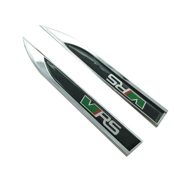 

3D металлический VRS Наклейка значок на боковую часть крыла двери автомобиля Эмблема для украшения автомобиля стайлинг