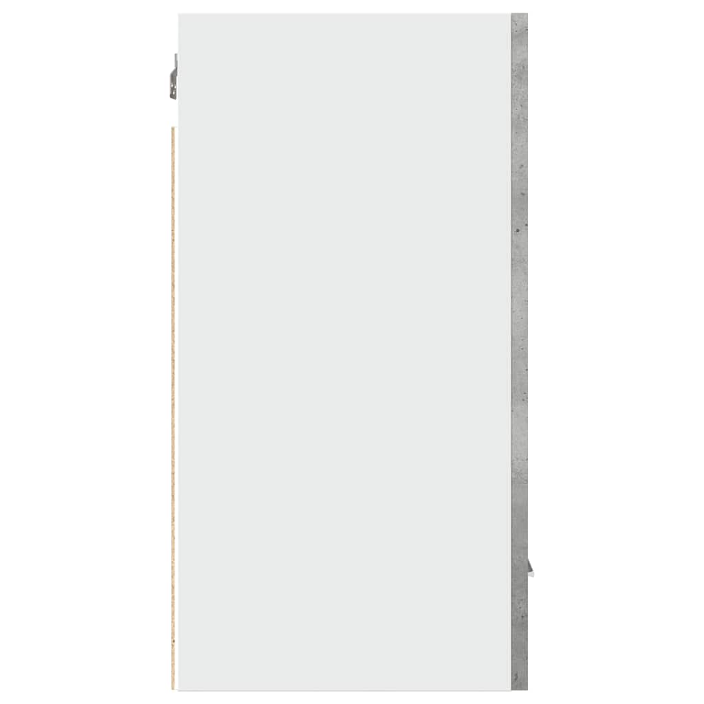 Living room hanging cabinet, wall mounted storage cabinet, multifunctional entryway storage cabinet, Lyon concrete gray 30x31x60 cm wood composite