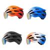 Breathable Mountain Bicycles Helmets Bike Helmets with Rear LED Light and Magnetic Goggles Cycling Taillight Helmets
