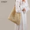 Viney Fashion Woven Straw Tote Bag