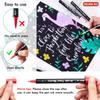 Shuttle Art Acrylic Brush Fine Tip Twin acrylic paint metallic suitable for use on and Perfect for handmade DIY art and as a Markers, & Pen, 36-Color
