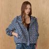 Geometric Diamond Volume Hooded Jumper Ze10qj010nh