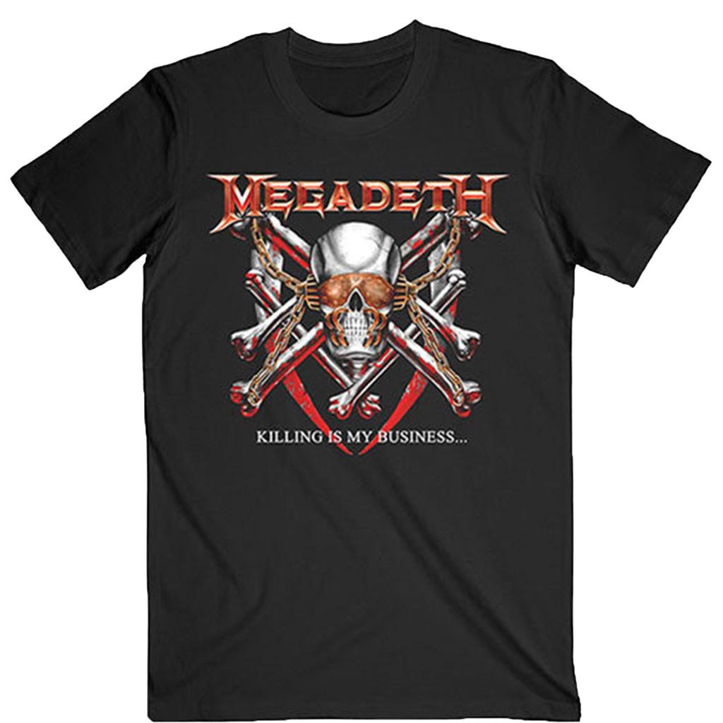 Men's Megadeth Killing Is My Business (Back Print) Slim Fit T-shirt X-Large