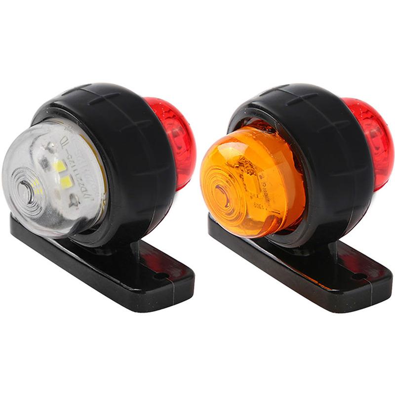 LED Side Marker Lights 12v 24v Trailer Front Rear Clearance Lights Outline Lamp Indicator Tail Light For Truck Van Caravan