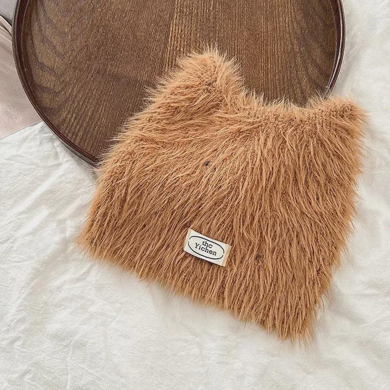 "Kids' Cute Cat Ears Plush Wool Hat - Cozy, Warm, and Stylish for Autumn and Winter"