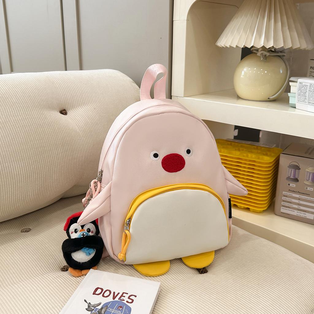 Schoolbag wholesale, kindergarten small schoolbag, cute chick, mini parent-child travel snack bag, INS cartoon children's backpack