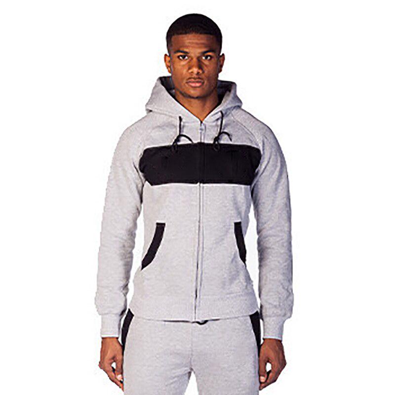 

Мужская зимняя спортивная толстовка L серый