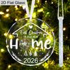 Housewarming Glass Christmas Ornament, New Home Ornament, Christmas Decor, Gifts for New Homeowners, New Home Gift, Festive Decoration Pendants