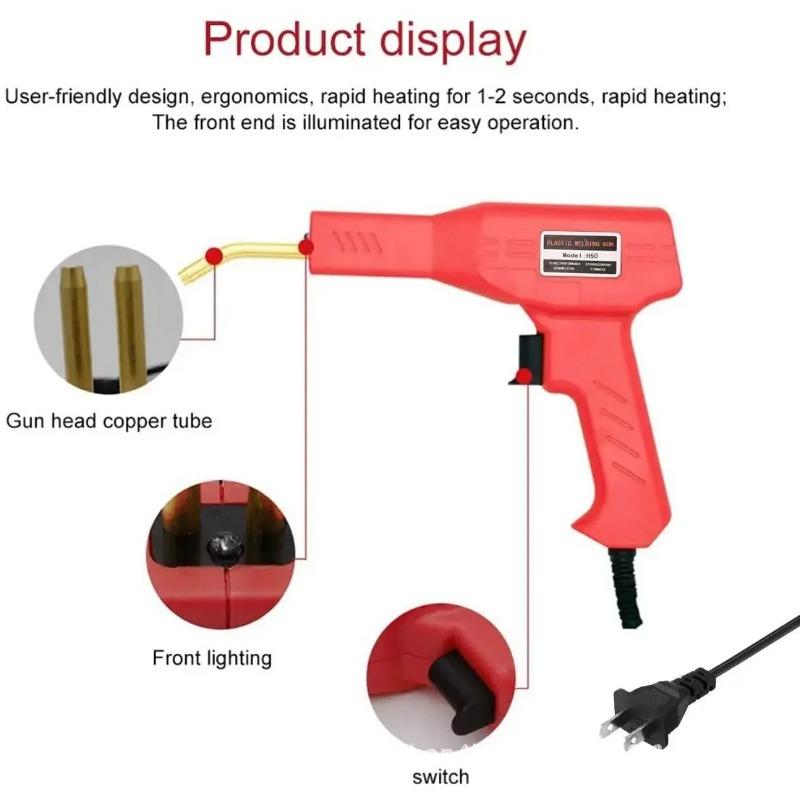 Universal Plastic Welder Welding Machine Soldering Gun for Car Bumper Kayak 4 Kinds Staples Plastic Repair Kit EU/AU/US/UK