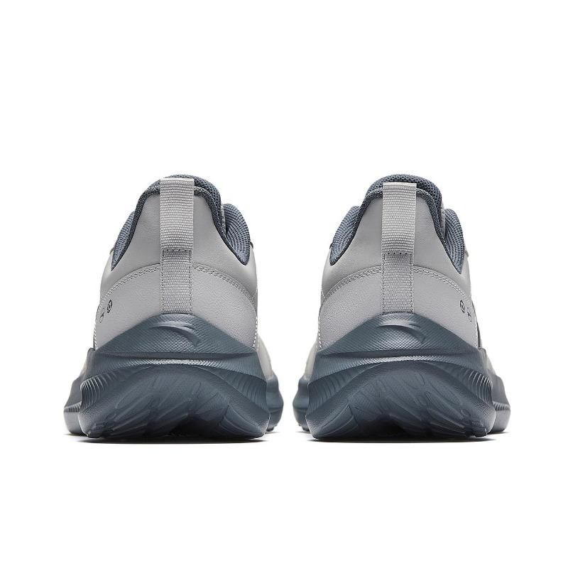 Anta Clear Sky Herbst Winter Leder Leicht Weich Elastisch Vielseitig Stoßdämpfend Rutschfest Laufschuhe Herren Sneaker Chip-Grau 912615541-11