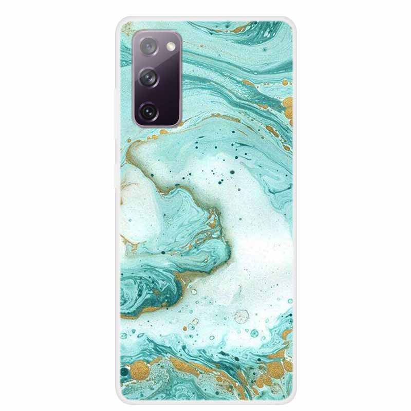 For Samsung S20 FE 2022 Case Marble Clear Soft TPU Silicon Back Cover For Samsung Galaxy S20 FE 5G Case Bumper Funda S20 FE 2022