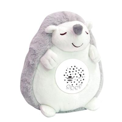 ROBOT PLAZA Schlafendes Plüschtier Planetarium Melodie Herzschlag Baby Babyparty Spielzeug 0 Jahre altes Kind Baby (Igel)