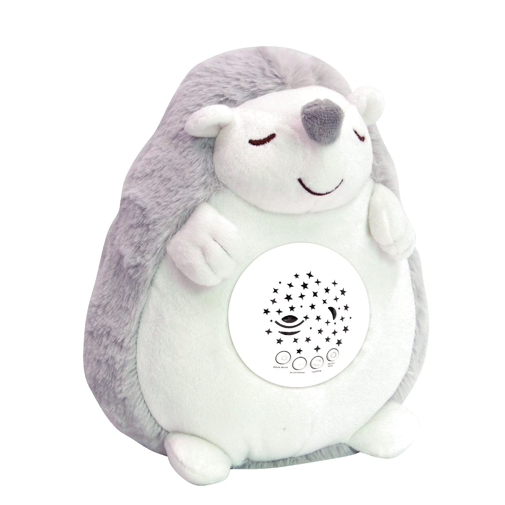 

РОБОТ ПЛАЗА Спящая плюшевая игрушка Планетарий Мелодия Сердцебиение Младенец Игрушка для детского душа 0 лет Ребенок Младенец (Ежик) серый
