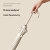 OIMG Modern 16-Rib Automatic Sun/Rain Umbrella with Hook Handle