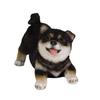Ubia Happy Black Shiba Inu 15 X 8.3 X 9 Cm Doll Figurine Ornament Animal Garden Decoration Dog H18475-2