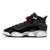 Air Jordan 6 Rings GS Black Metallic Silver Kids Sneakers White Fire-Red FZ4186-010