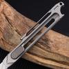 Upgrade Art Telescopic Utility Knife Titanium Alloy Handle Bottle Opener Paper Cutter Pocket Tools GIFT 10PCS Replaceable Blade