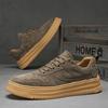 Men Leather Sneakers outdoor fashion Dress Shoes Designer Platform Leather Casual Outdoor Flats Shoes Spring autumn sneakers men