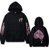 Sänger Natanael Cano Amor Tumbado Rosa Print Hoodie Herren Herbst Fleece Hoodie Normale Passform Langarm Mode Streetwear
