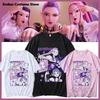 Huntrix Rumi Mira Zoey Cosplay Anime Kpop Demon Girls Power Korea Groups Kawaii Cartoon Men Women Kid Tshirt Summer Oversize