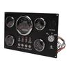 5 Gauge Set Instrument Panel 12V 7 Colors Oil Level Water Temperature Oil Pressure Voltage Display for Marine Boat