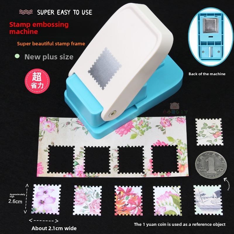 Lever Action Embossing Postage Stamp Punch Tool for Paper Crafting Scrapbooking Card Making DIY Art Supplies Craft Enthusiasts