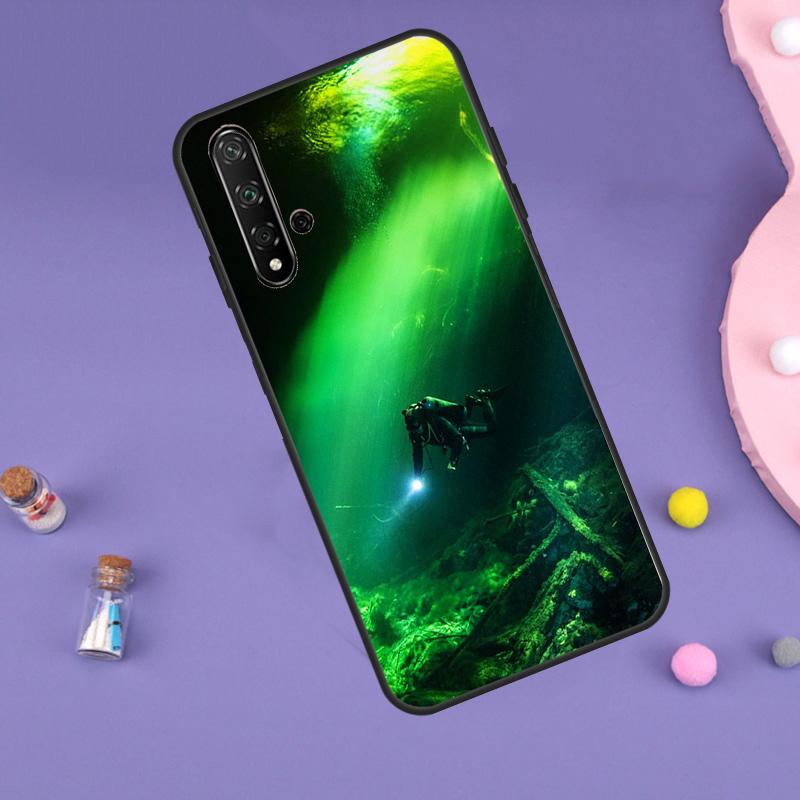 Scuba Diving For Huawei Nova 10 9 SE 3i 7i 8i 11i 12i Y60 Y61 Y70 Y72 Y73 Y90 Y91 P20 P30 P40 Lite Case