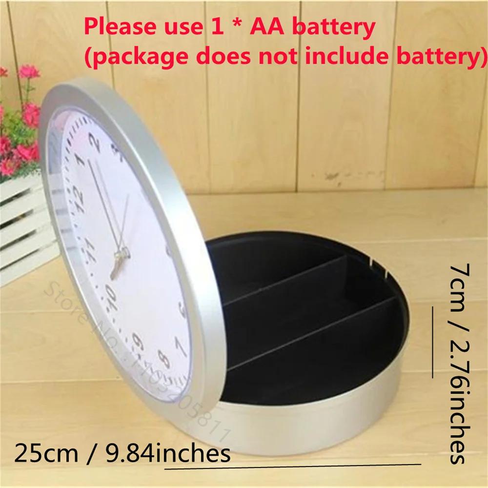 Insurance Clock Retro Wall Clock Gold Storage Creative Clock Mechanism Living Room Clocks Wall Home Decor Wandklok Gift FZ491