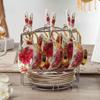 Top-grade British Vintage Rose Bone China Coffee cups set Porcelain Tea Sets Ceramic cups organizer tea party Six-piece Set