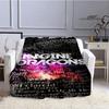 Rock Band Imagine Dragons Printed blanket flannel warm blankets bed linings Soft and comfortable blanket birthday gift