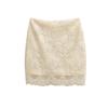 Elegant Summer Retro Jacquard Lace High-Waist Skirt for Women