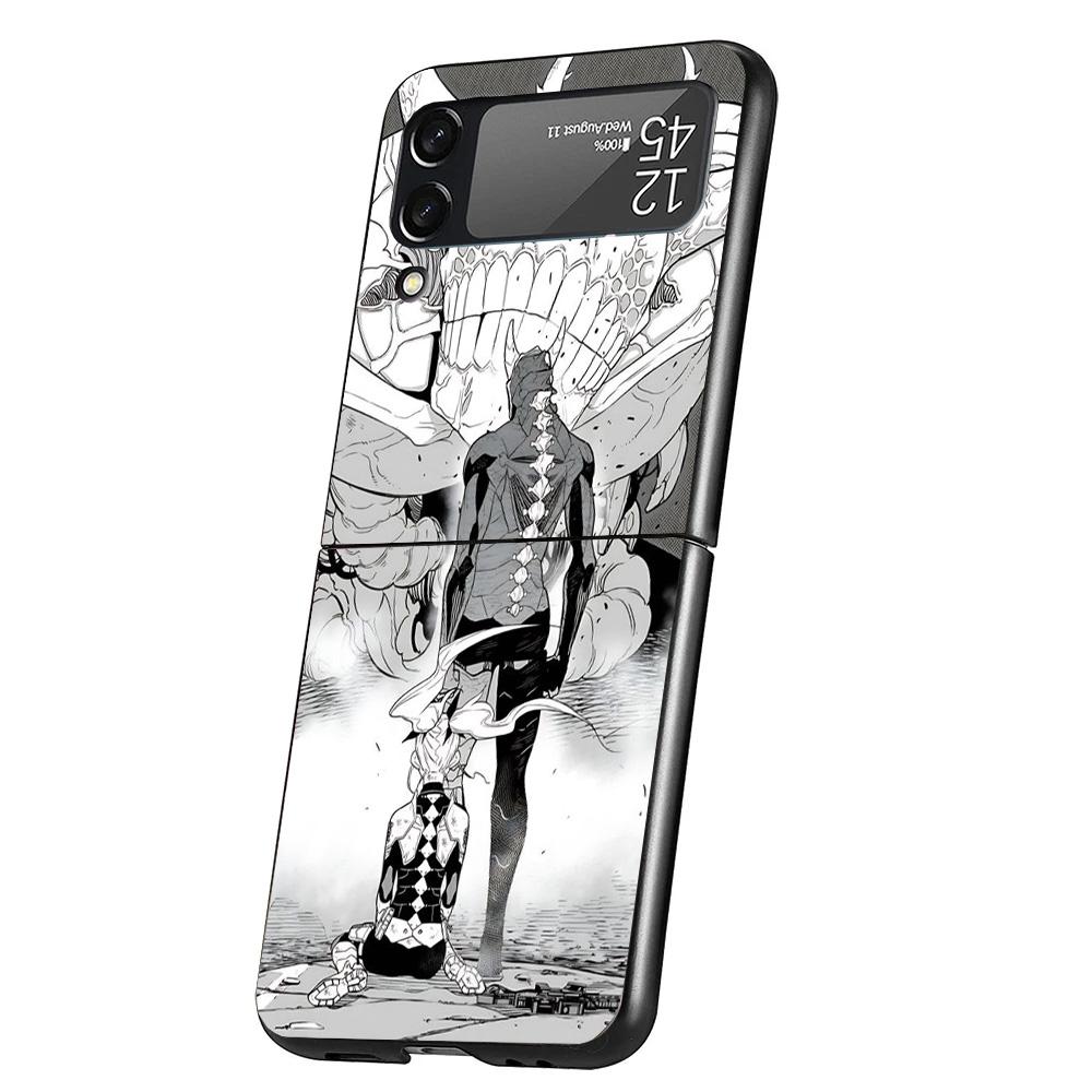 Kaiju No. 8 Anime Cover Phone Case For Samsung Galaxy Z Flip 7 6 5 4 3 5G Flip7 Flip6 Flip5 Flip4 Flip3 Black Fundas Shell Galax