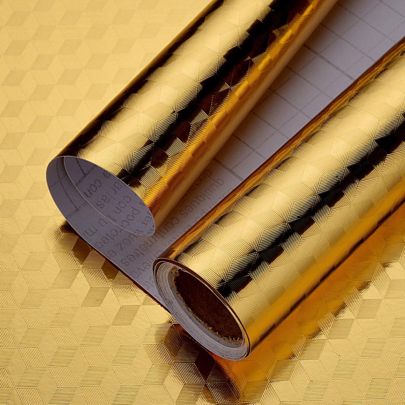 

Алюминиевая фольга Бумага Кухонная маслостойкая пленка для плиты Водонепроницаемые влагостойкие самоклеящиеся обои для столешницы Шкаф Ремонт Плитка Наклейка 40cm×1m