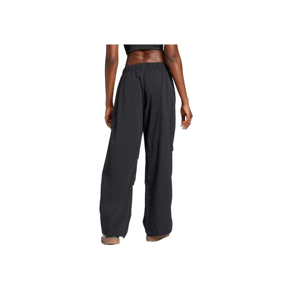 Adidas Originals Essentials Parachute Ripstop Loose Track Pants Women Black JD0785