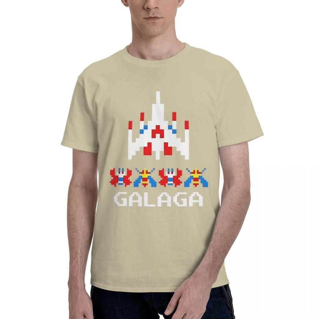 Galaga Arcade Game 100 Cotton Casual Breathable Confortable Vintage Football Shirts 2025 Mens Tops