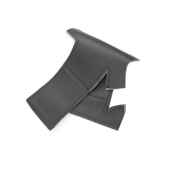 All Black Sewing Steering Wheel Leather Cover Trim For VW Golf 5 V 2003-2009