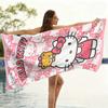 Cute Hello Kitty Microfiber Beach Towel Quick Dry Absorbent for Pool Travel BatCute Hello Kitty Beach Towel Soft Microfiberhroom